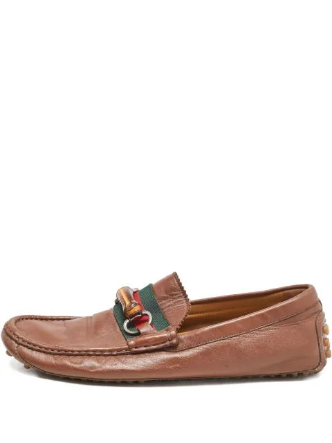 Gucci Pre-Owned Horsebit-detail loafers