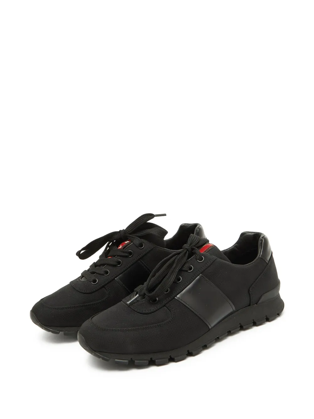 Prada Pre-Owned panelled lace-up sneakers | Image 2