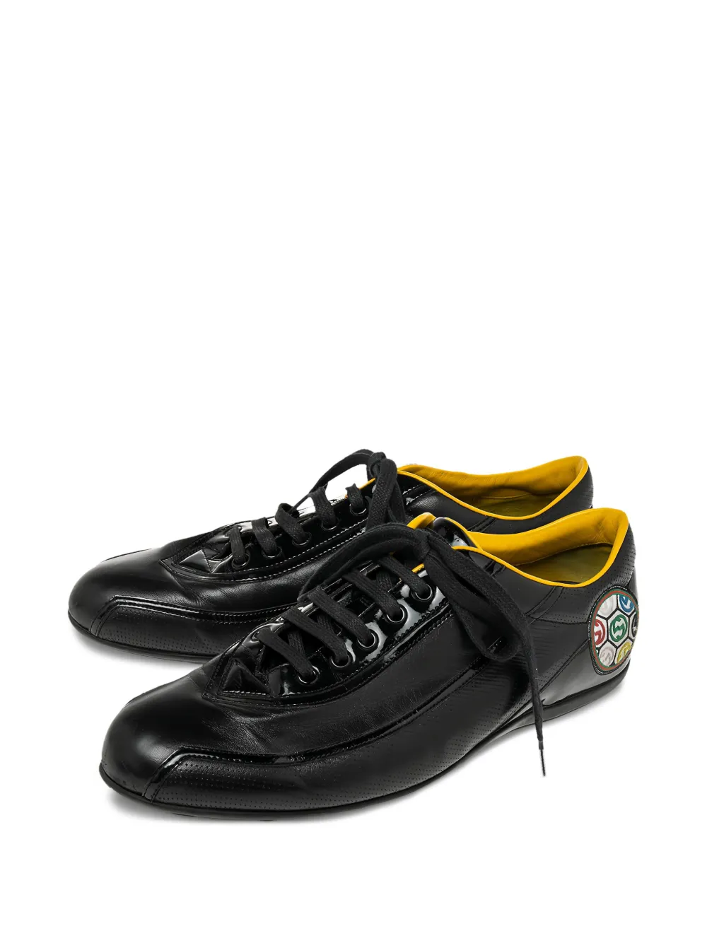 Gucci Pre-Owned interlocking-G leather sneakers | Shoes | Image 2