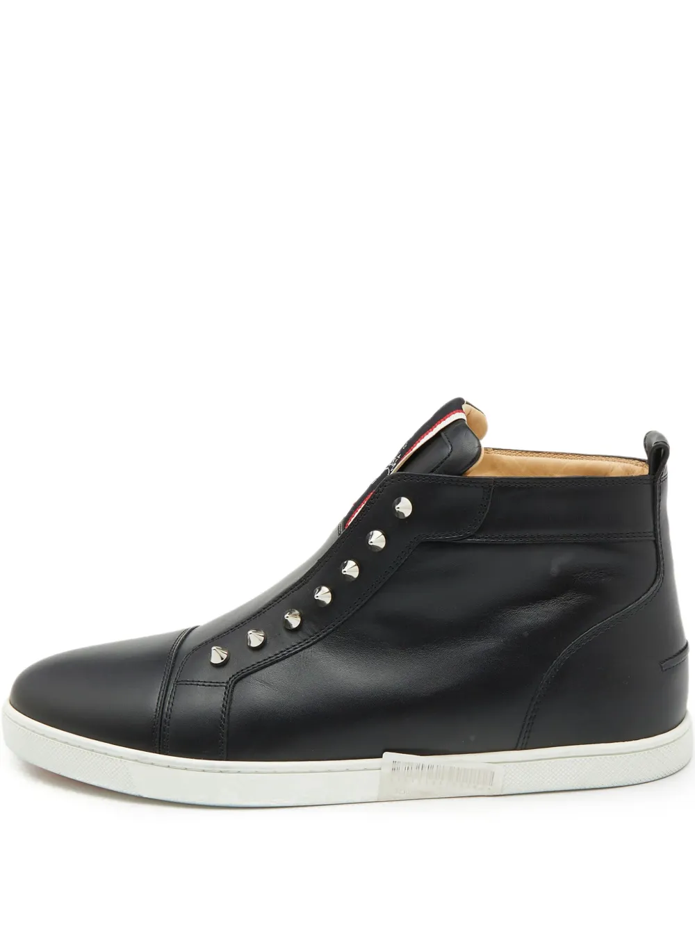 Christian Louboutin Pre-Owned tenis altos con apliques | negro | Image 1