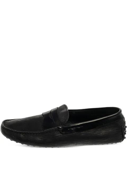 Tod's Vintage pre-owned textured-leather loafers