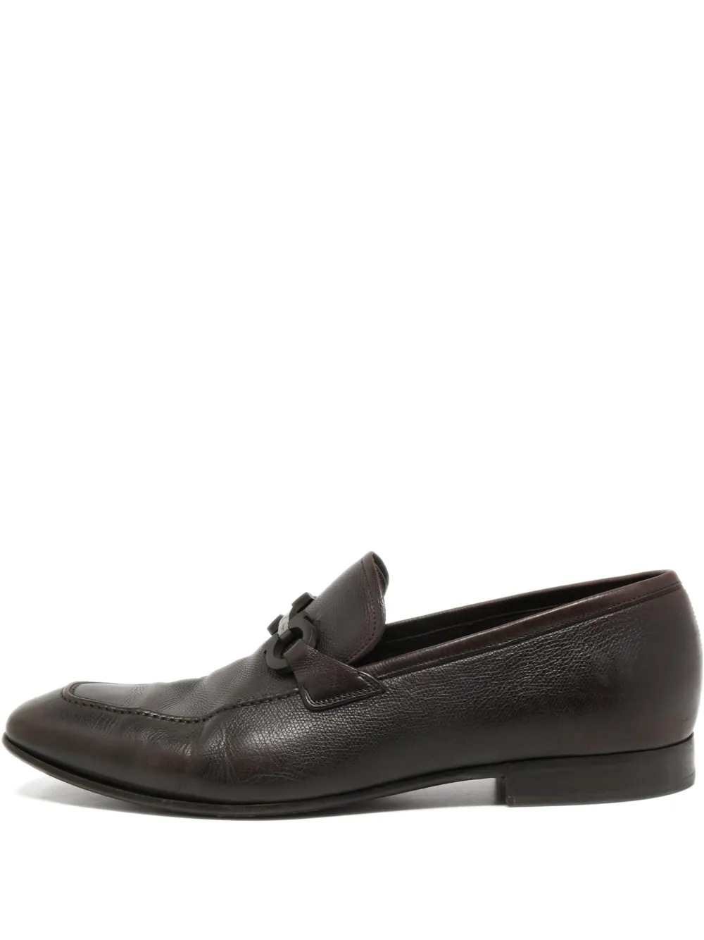 Ferragamo Pre-Owned Gancini-bit loafers | Brown | Image 1