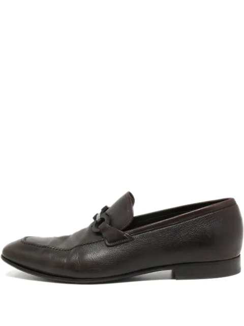 Ferragamo Pre-Owned Gancini-bit loafers