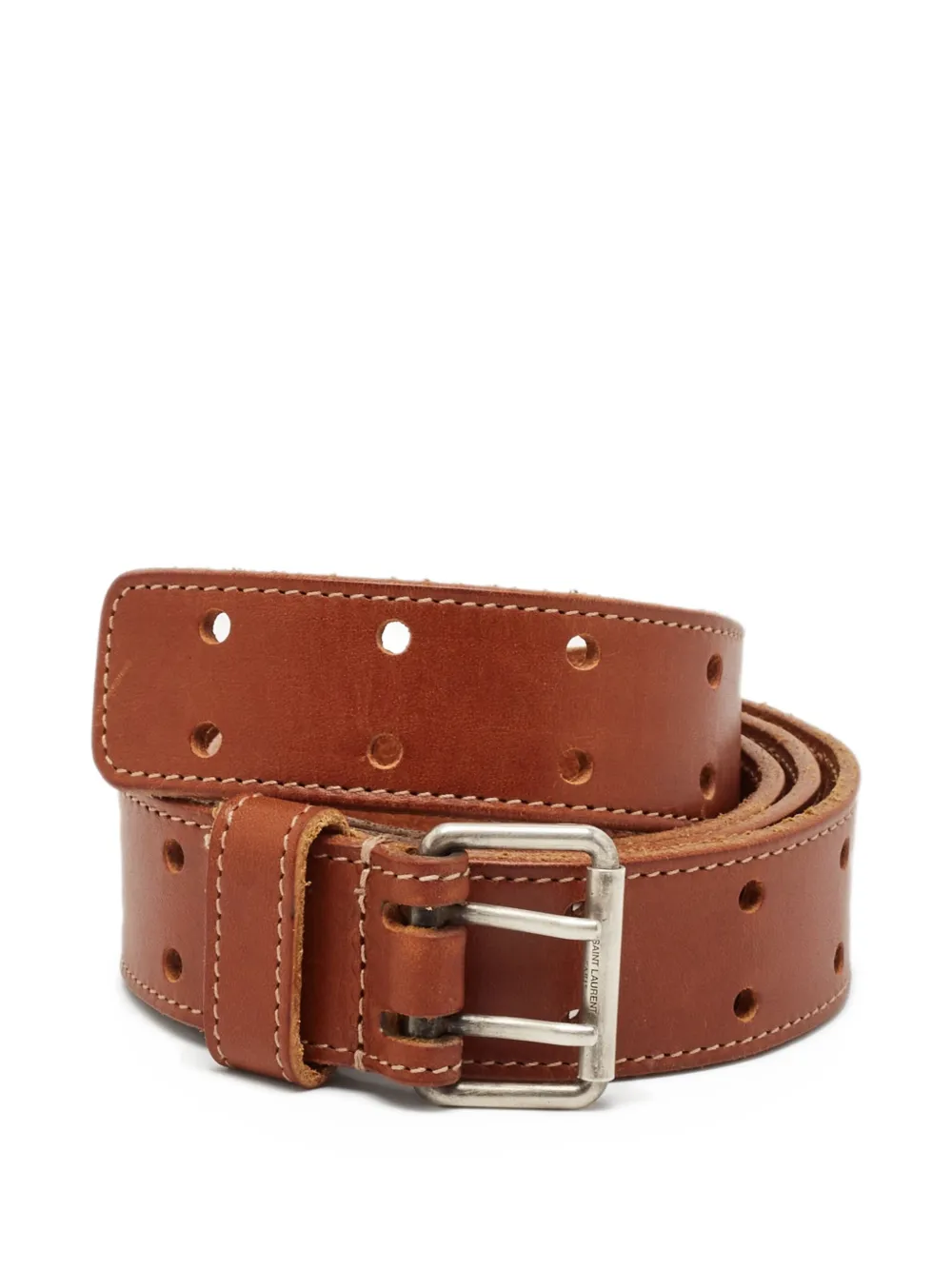 Saint Laurent Pre-Owned Perforierter Gürtel | Braun | Image 1