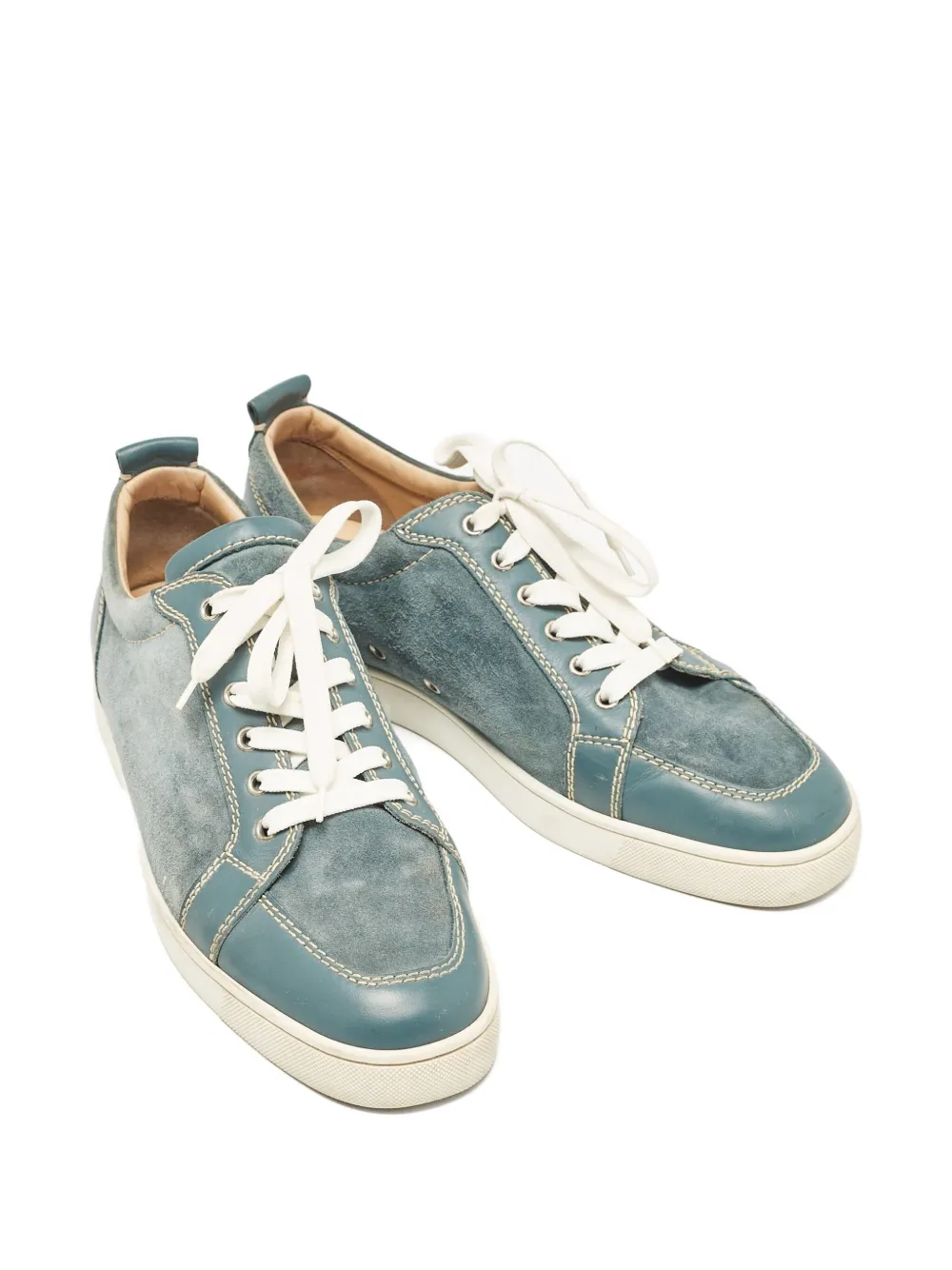 Christian Louboutin Pre-Owned  panelled suede sneakers | Image 2