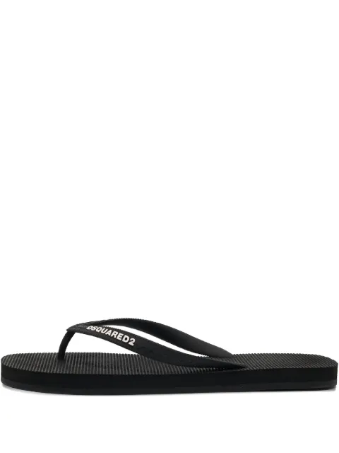 DSQUARED2 2024 logo-rubberised flip flops
