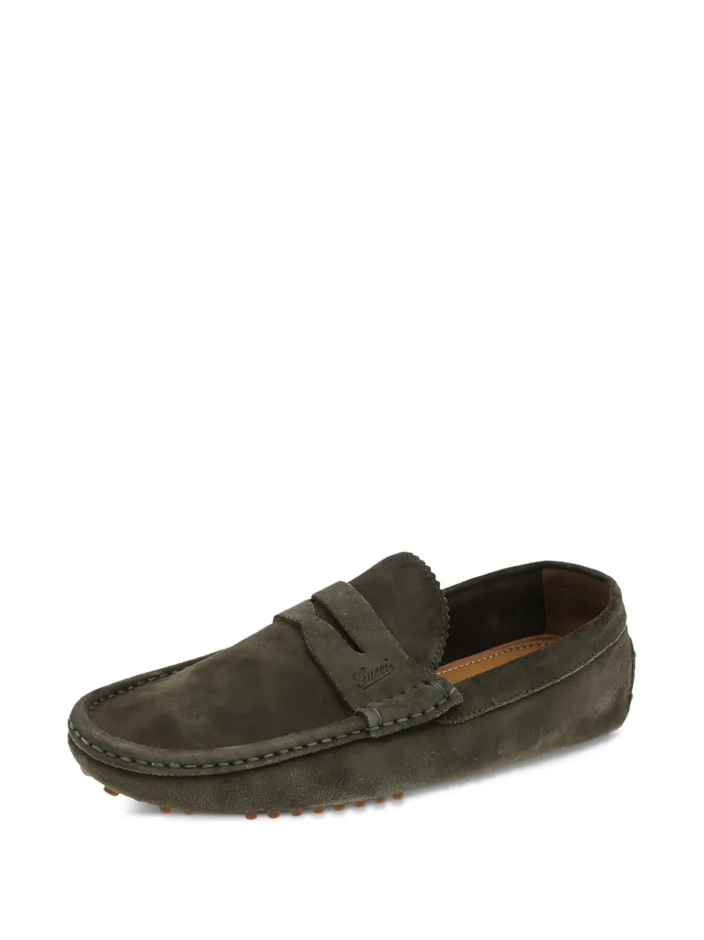 Gucci Pre-Owned suede loafers | Image 2