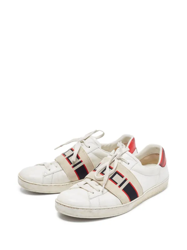 Gucci Pre-Owned ニュー エース スニーカー | FARFETCH JP