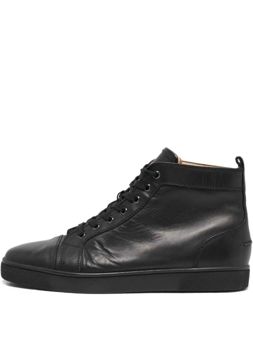 Christian Louboutin Pre-Owned tenis altos con agujetas | negro | Image 1