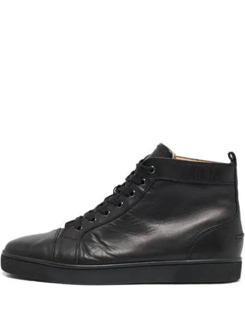 Christian Louboutin Pre-Owned high-top leather trainers