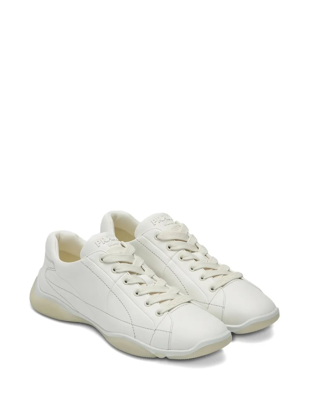 Prada Leren sneakers Wit