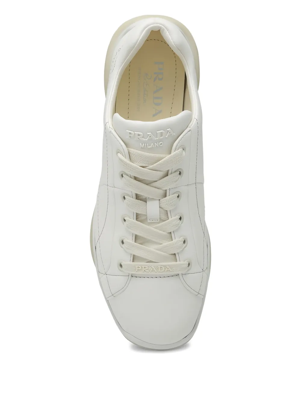 Prada Leren sneakers Wit