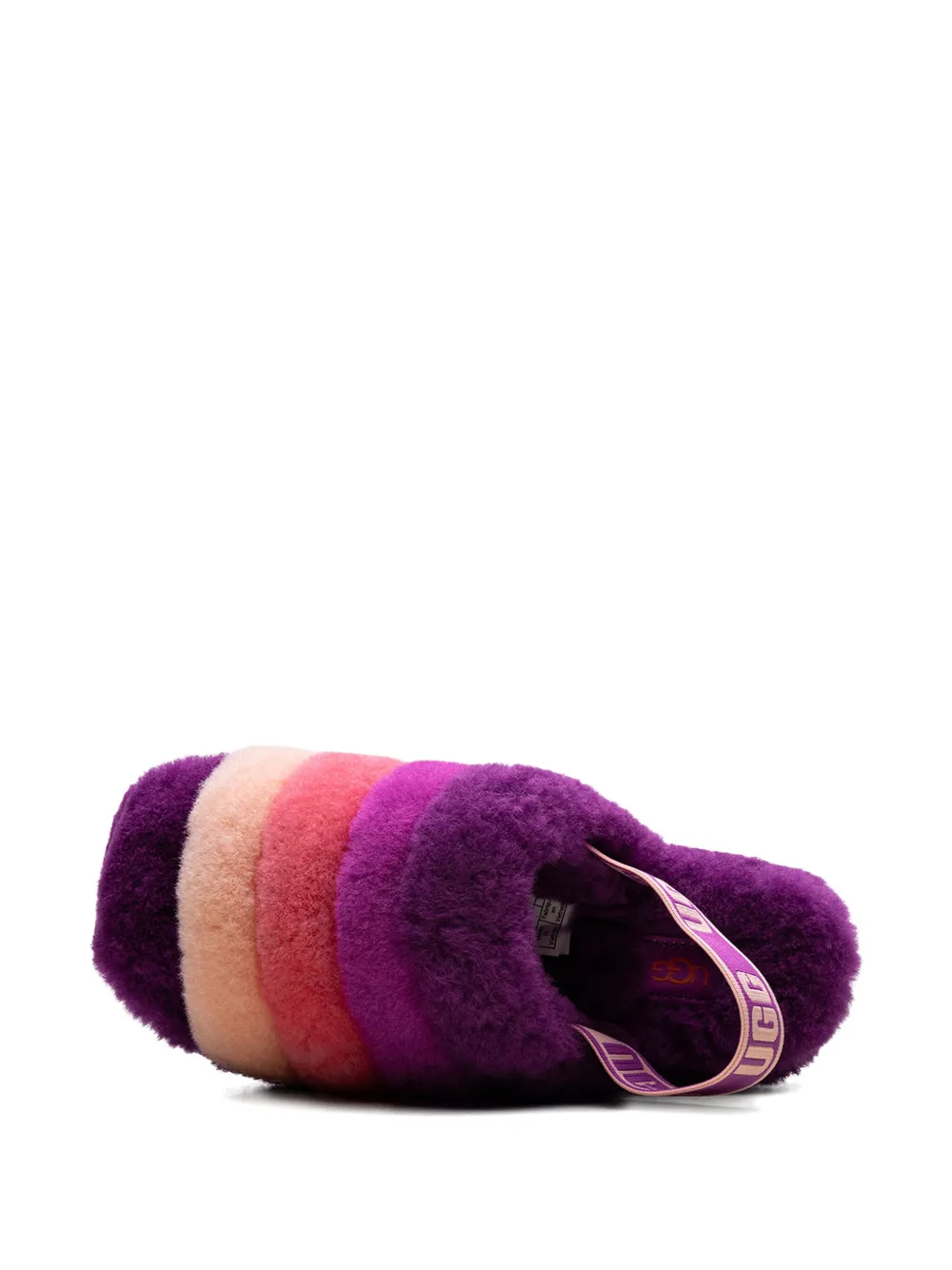 UGG Fluff Yeah Pride "Pink Purple Rainbow" sandals