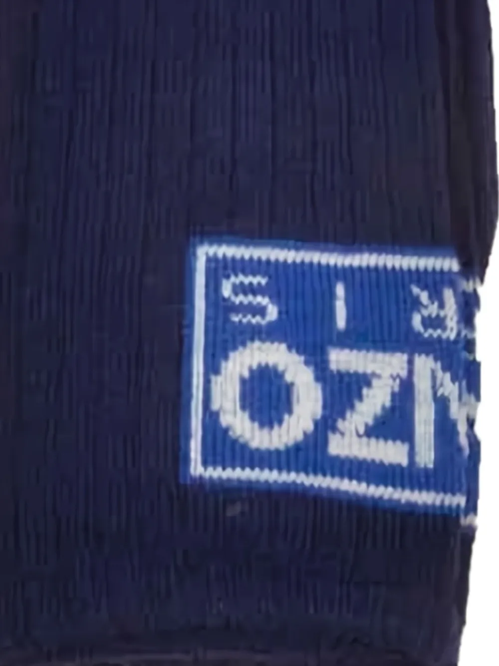 Kenzo Kids Geribbelde sokken met logo Blauw