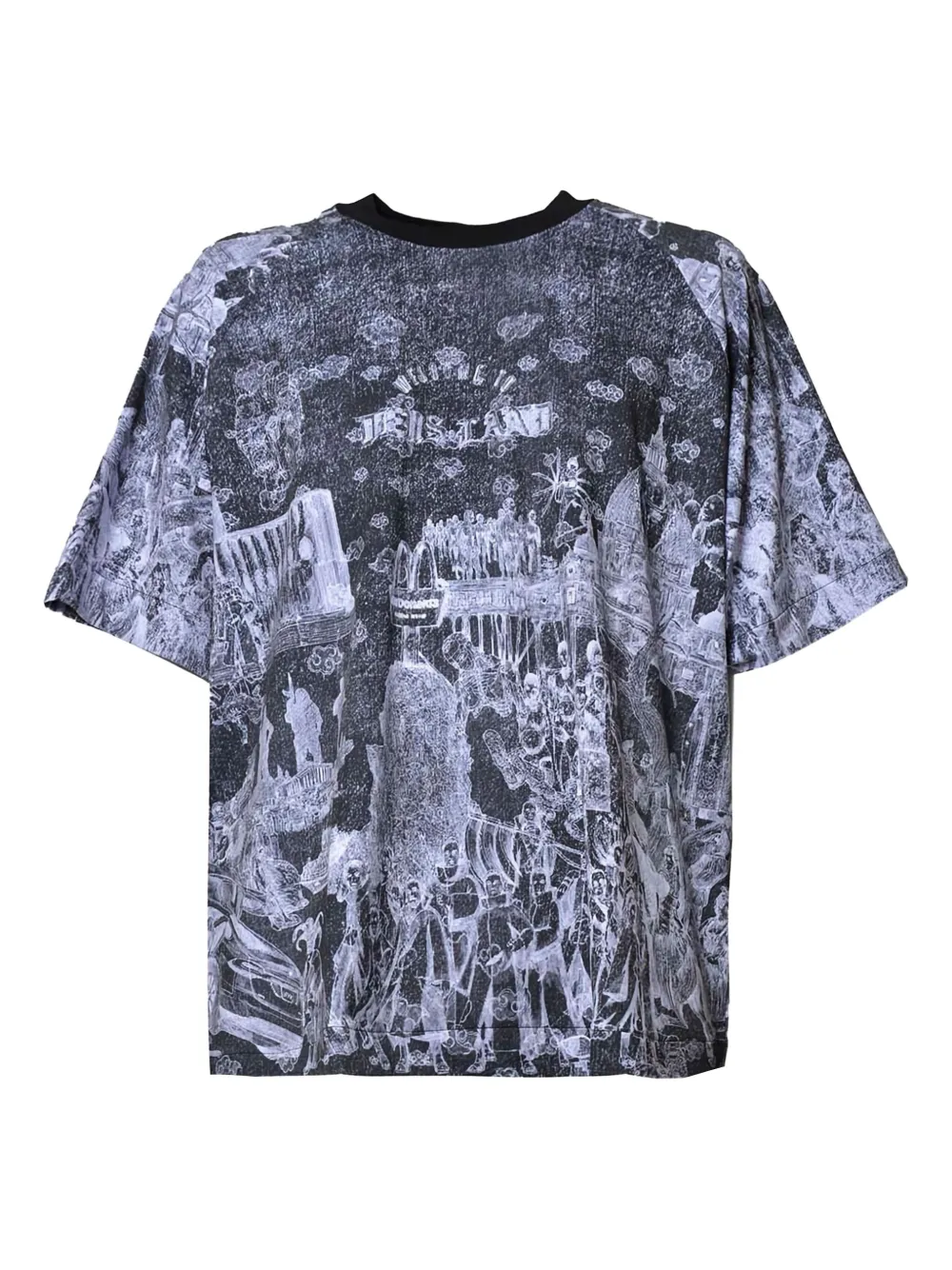 PDF playera con estampado gráfico | negro | Image 1