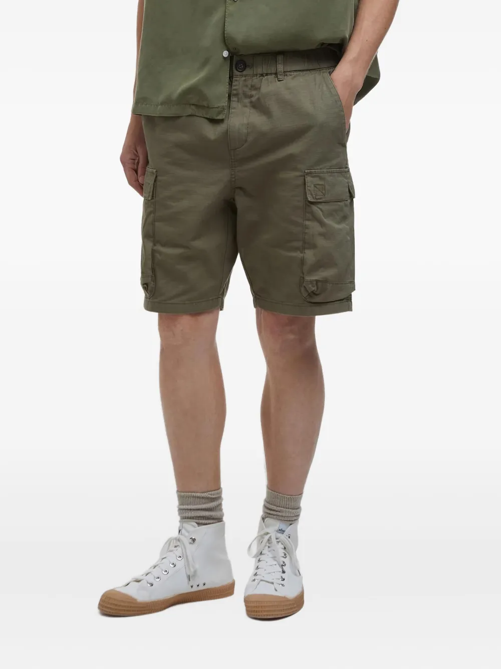 Barbour Shorts met cargo zak - Groen