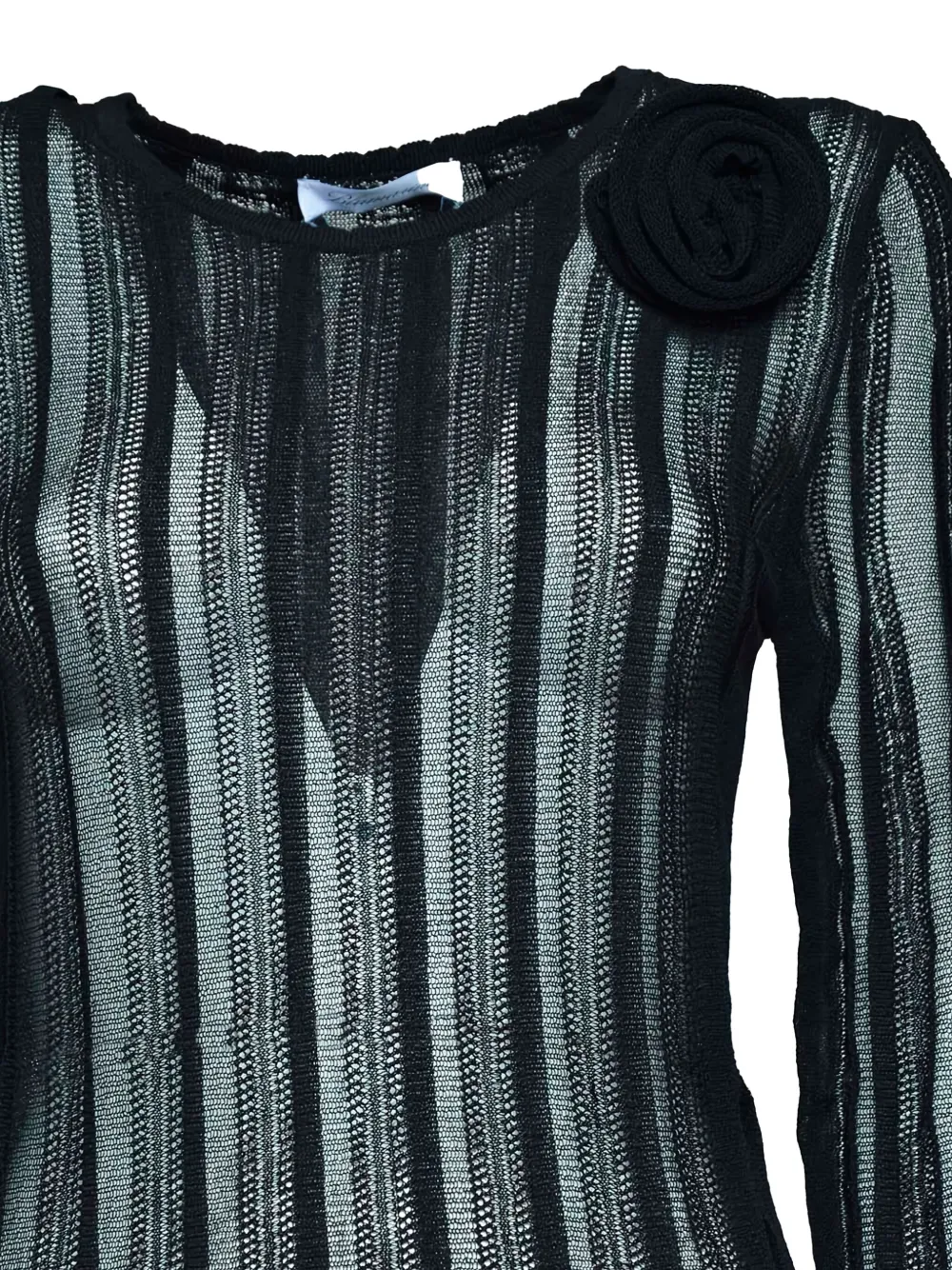 Blumarine Gestreepte top Zwart