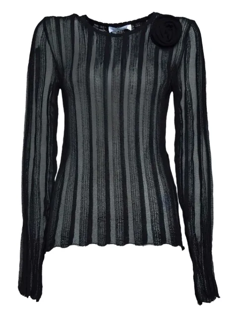 Blumarine Gestreiftes Langarmshirt