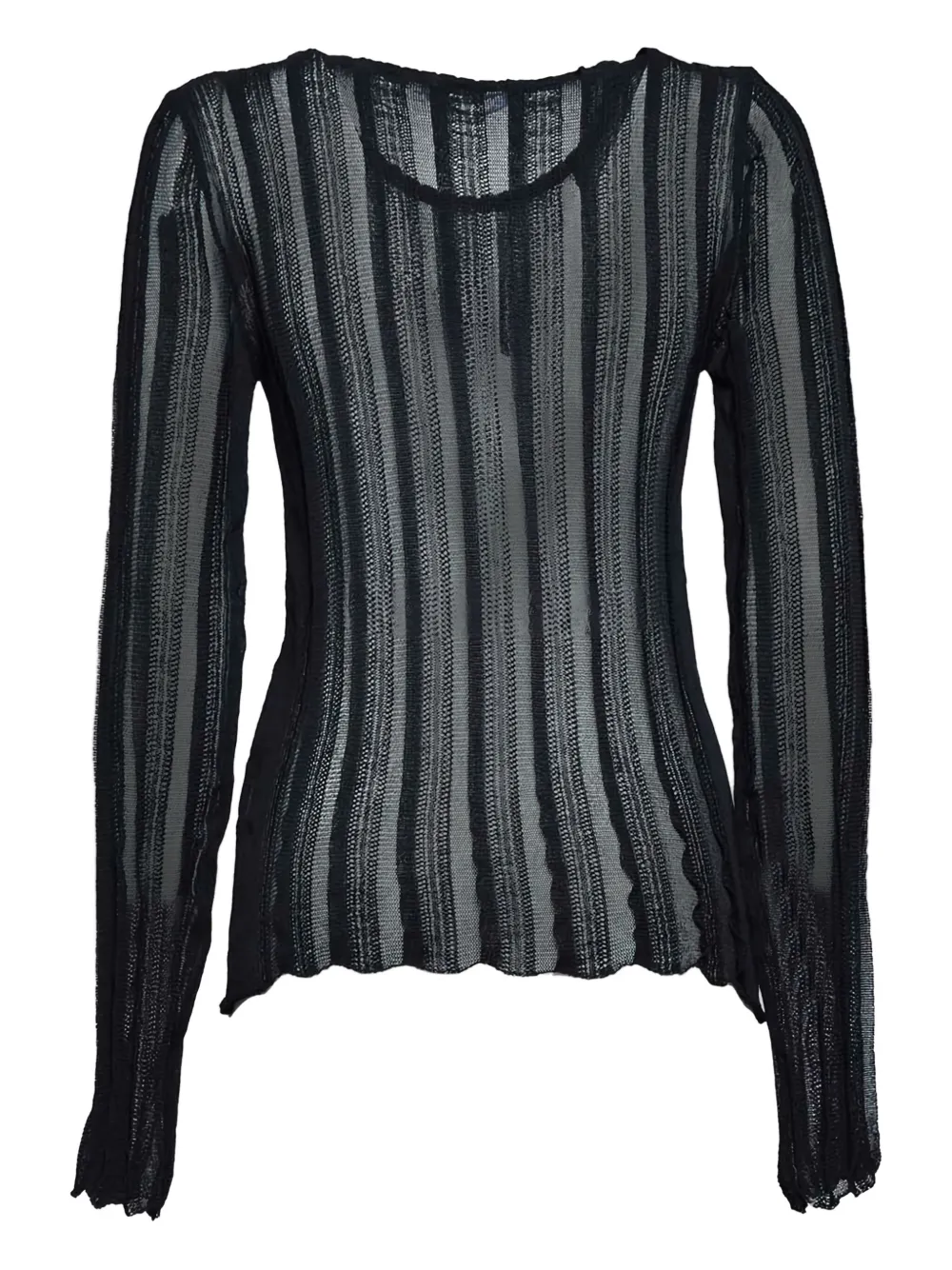 Blumarine top manga larga con rayas estampadas | Chalecos y camisetas | Image 2
