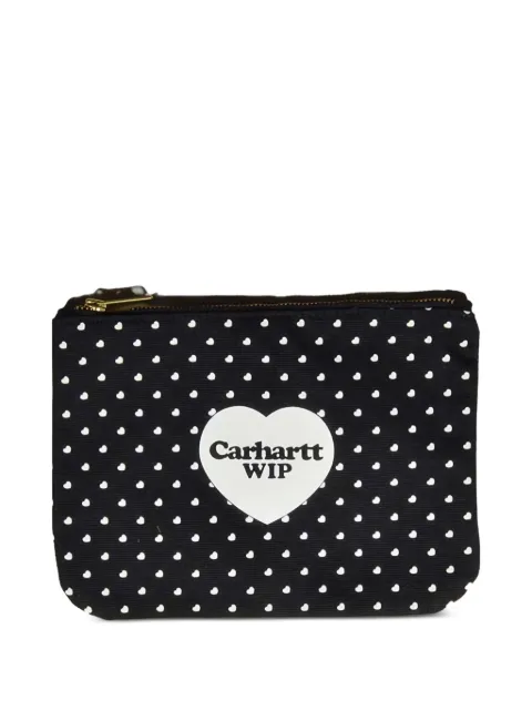 Carhartt WIP heart-print zip pouch