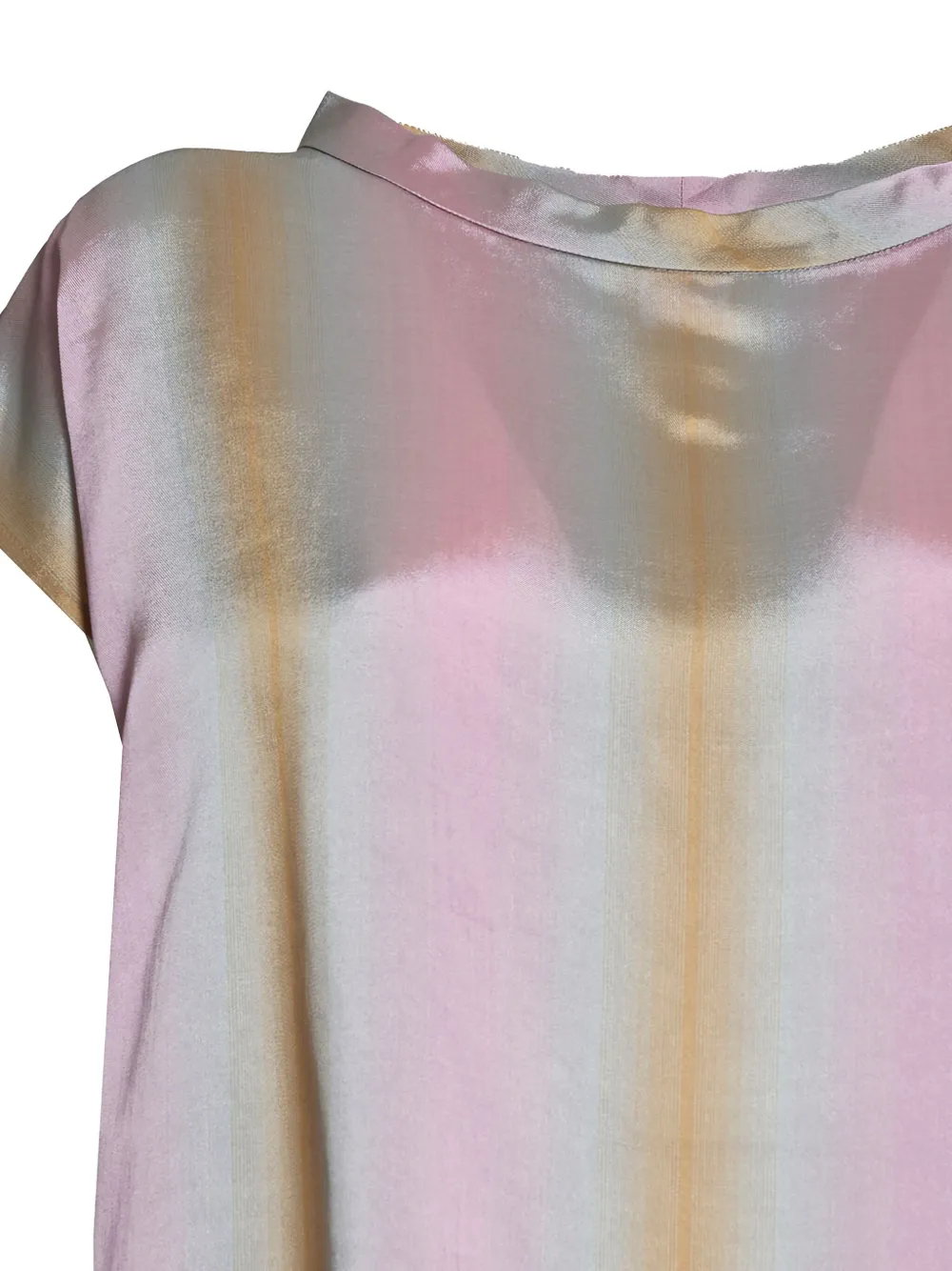ASPESI stripe-print short-sleeves top Roze
