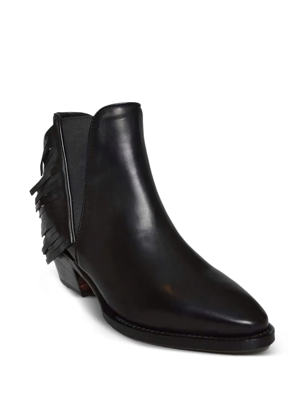 Damy fringed ankle boots Black