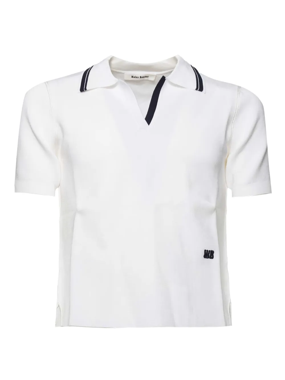 Wales Bonner Short-sleeved Polo Shirt In White