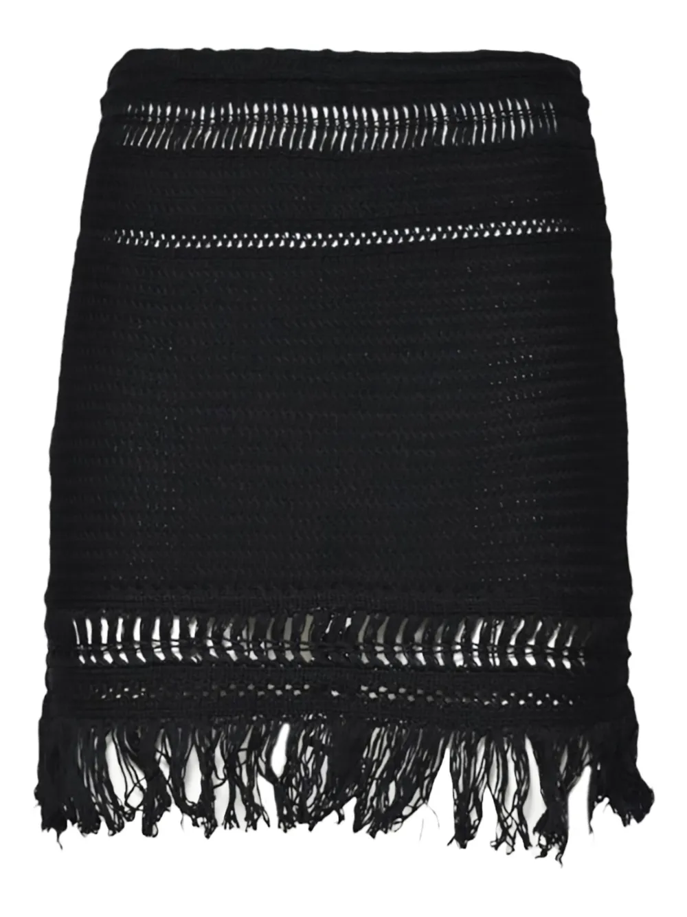 MARANT ÉTOILE Ardena crochet-knit mini skirt | Black | Image 1
