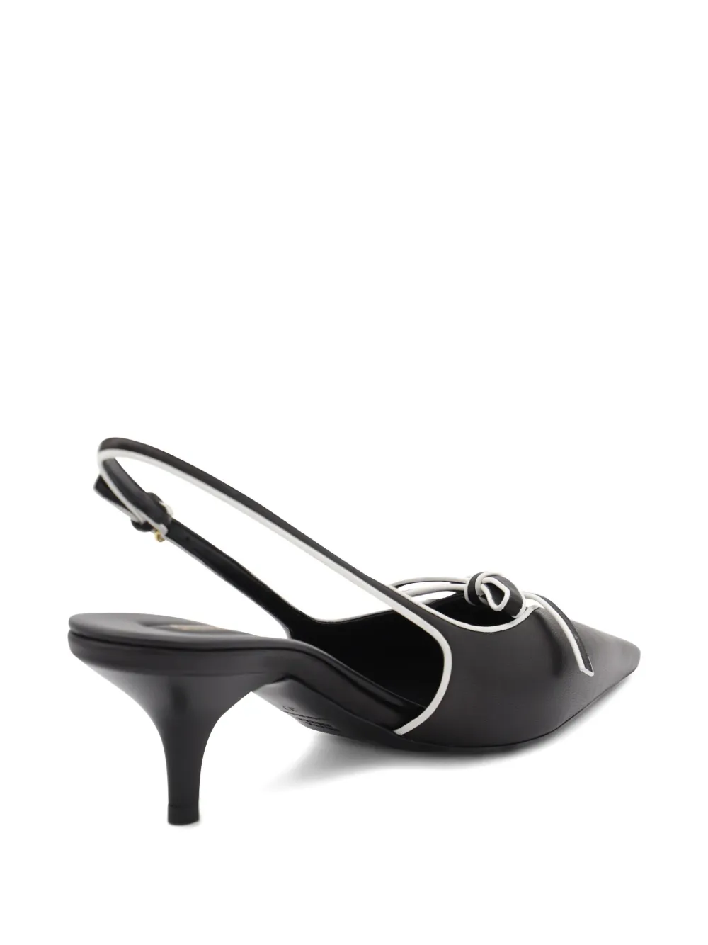 Miu 55mm leren slingback pumps Zwart