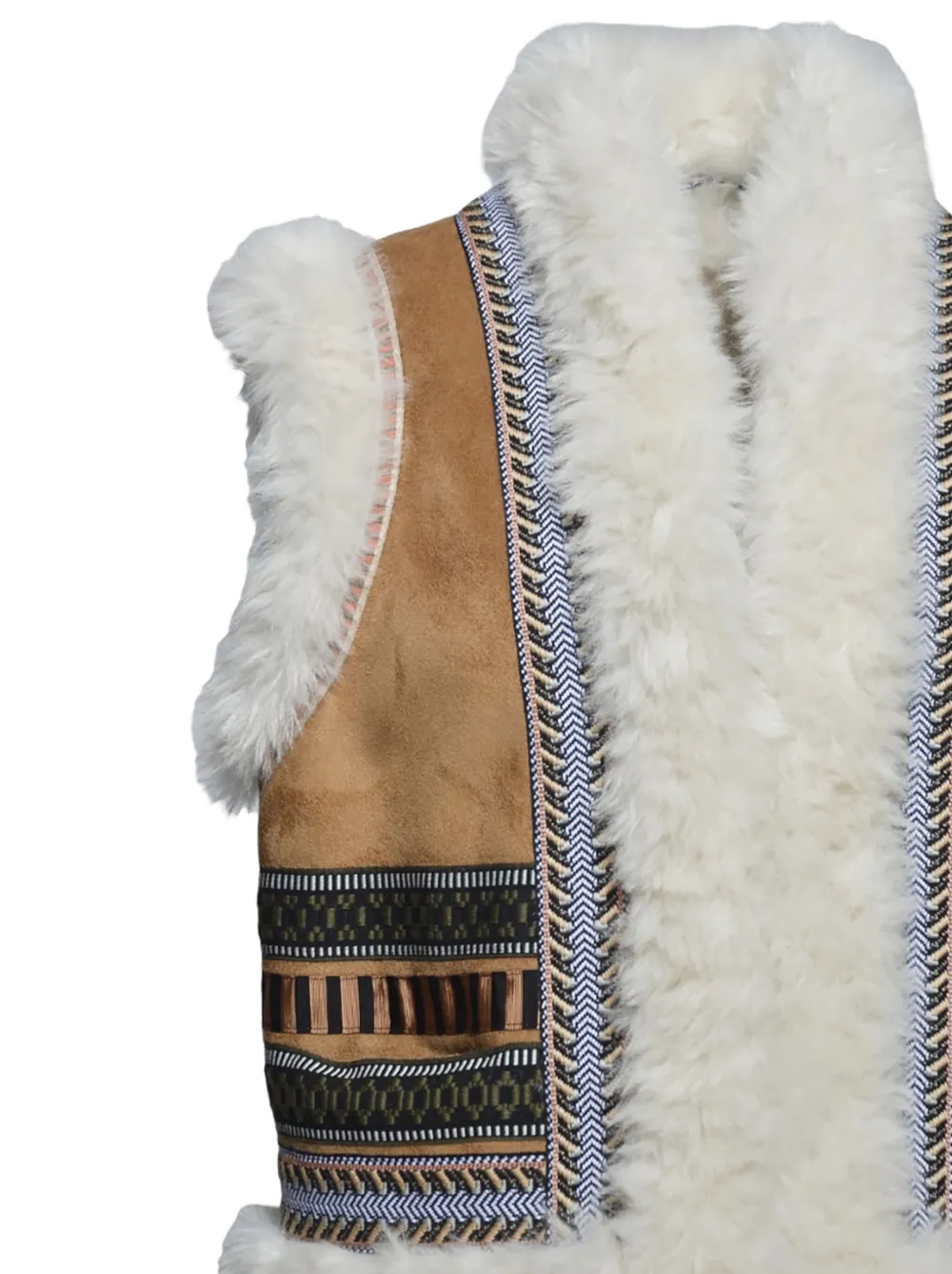 Bazar Deluxe Gilet met borduurwerk Bruin