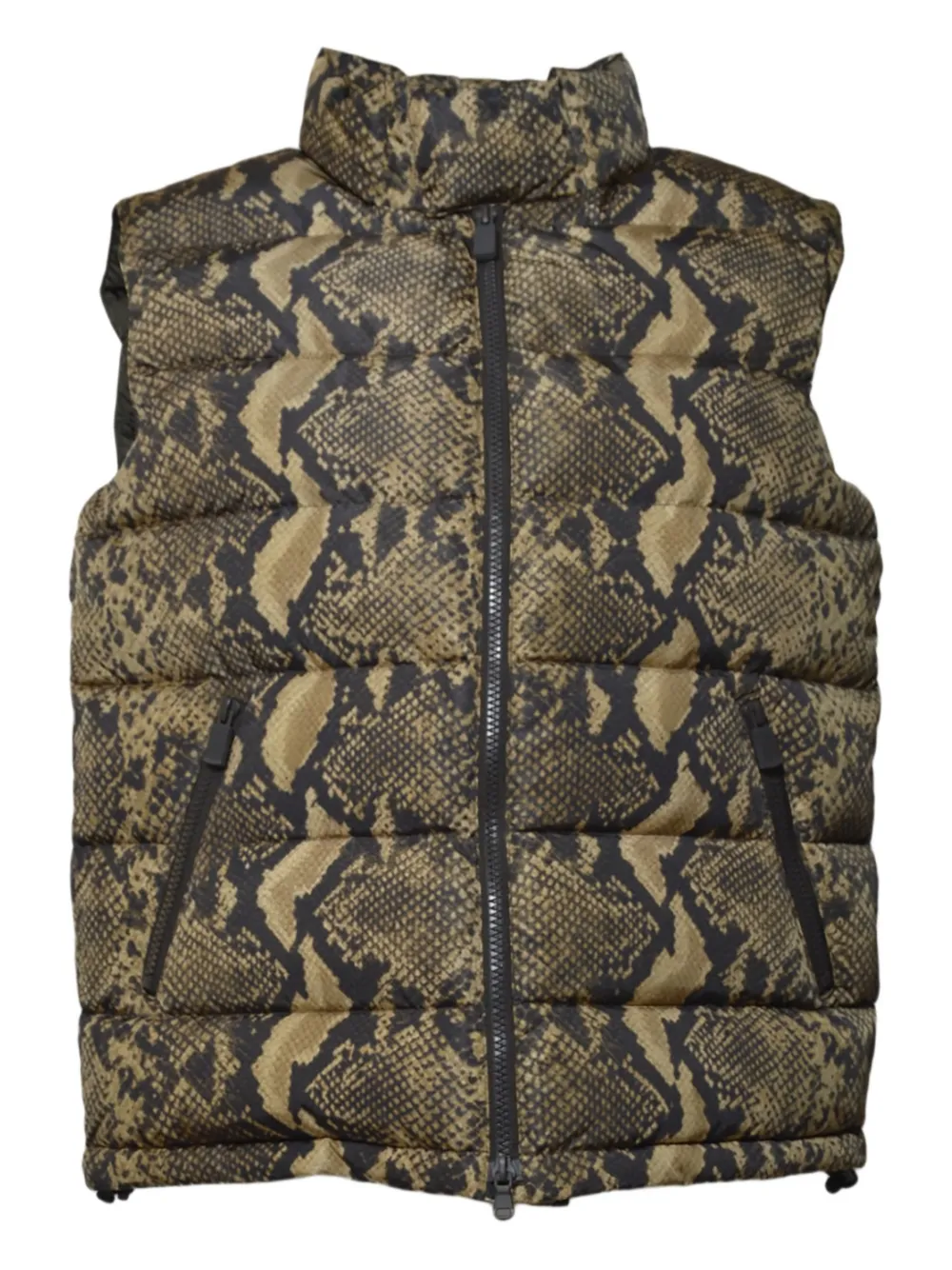 ASPESI zip-up snake-print gilet | Neutrals | Image 1