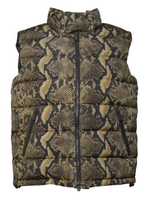 ASPESI zip-up snake-print gilet