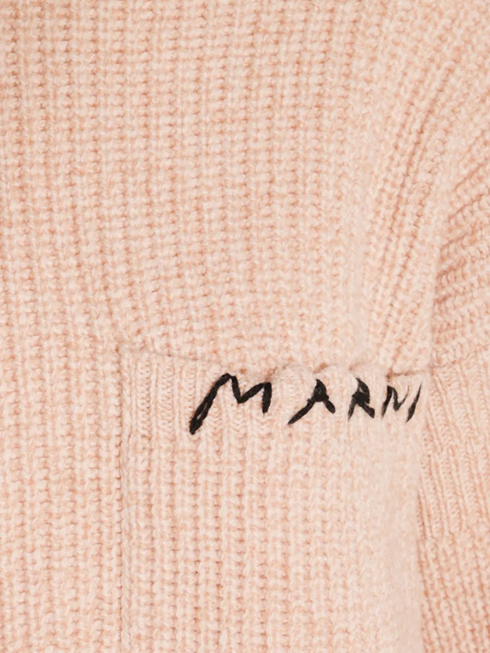 Marni Trui met geborduurd logo Beige