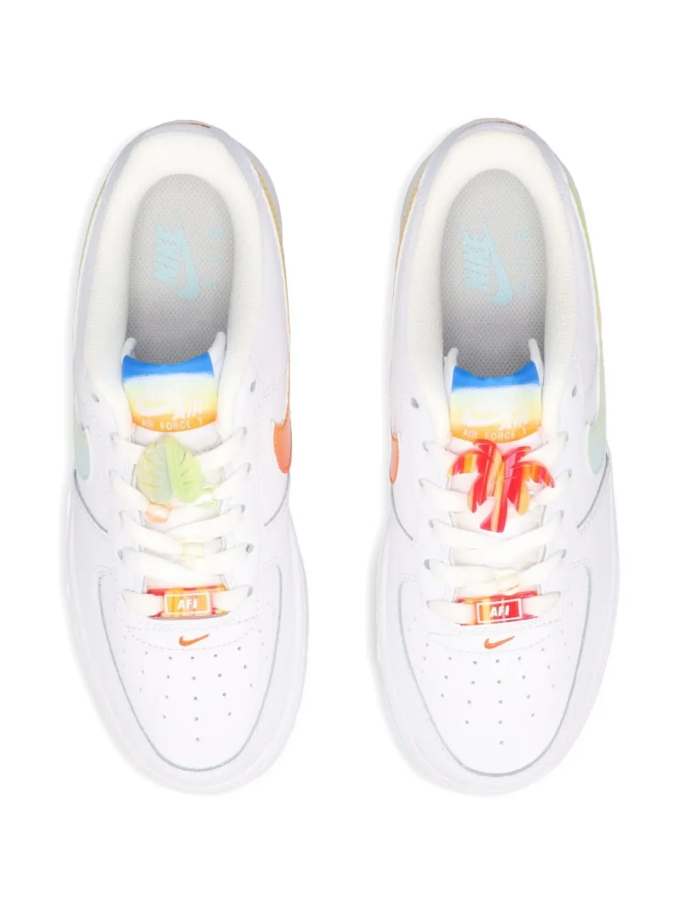 Nike Kids Air Force 1 Low LV8 "White Glacier Blue" sneakers