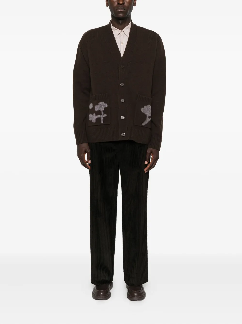 SANDRO floral-pocket wool cardigan | Cardigans | Image 2