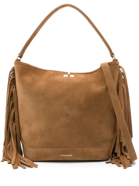 SANDRO tote con flecos
