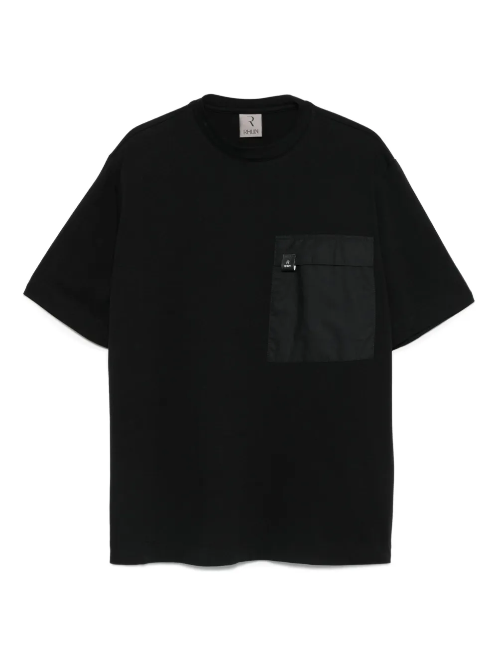 Rhun patch-pocket cotton T-shirt | Black | Image 1