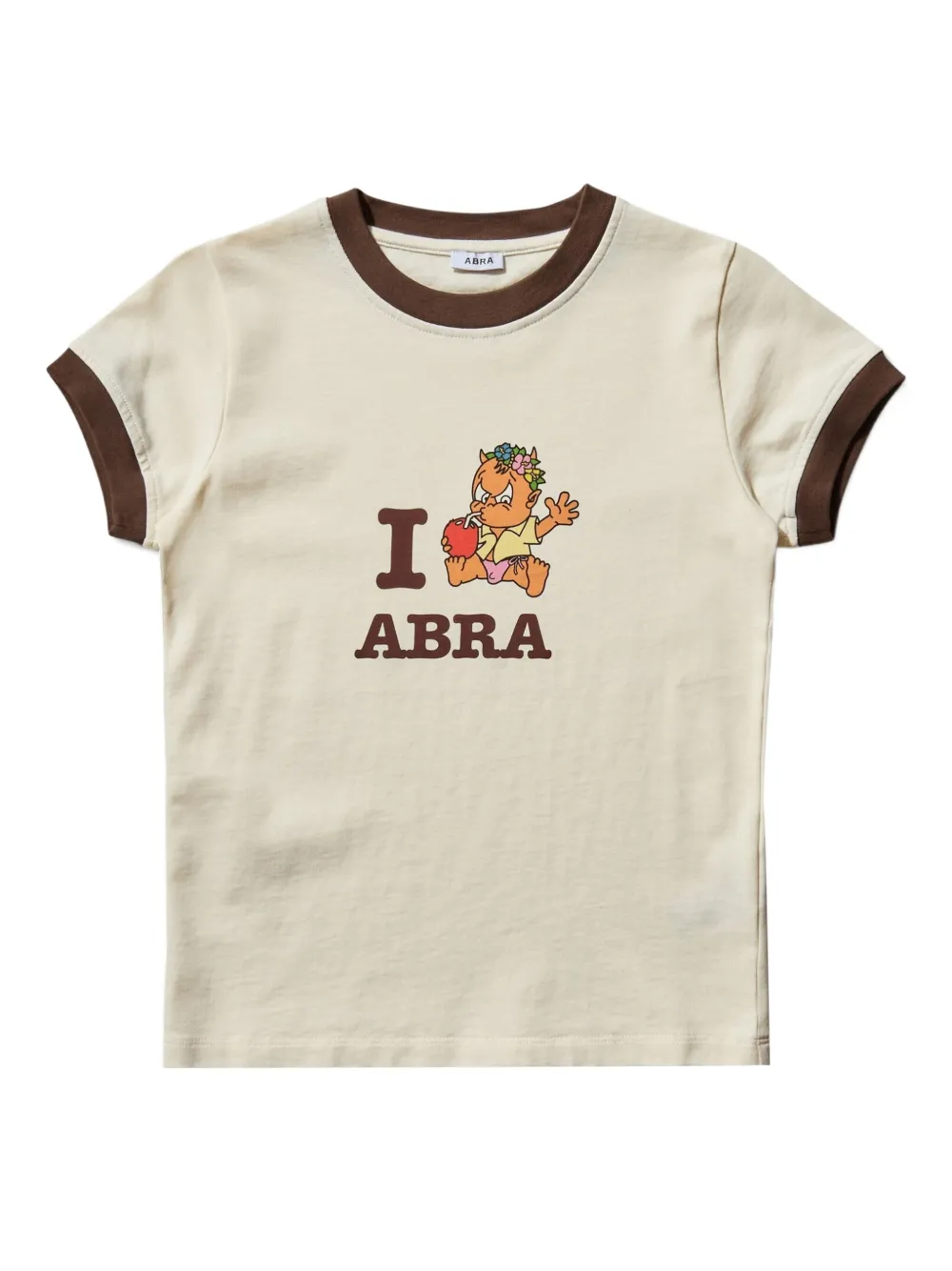 Abra graphic-print cotton T-shirt | Neutrals | Image 1