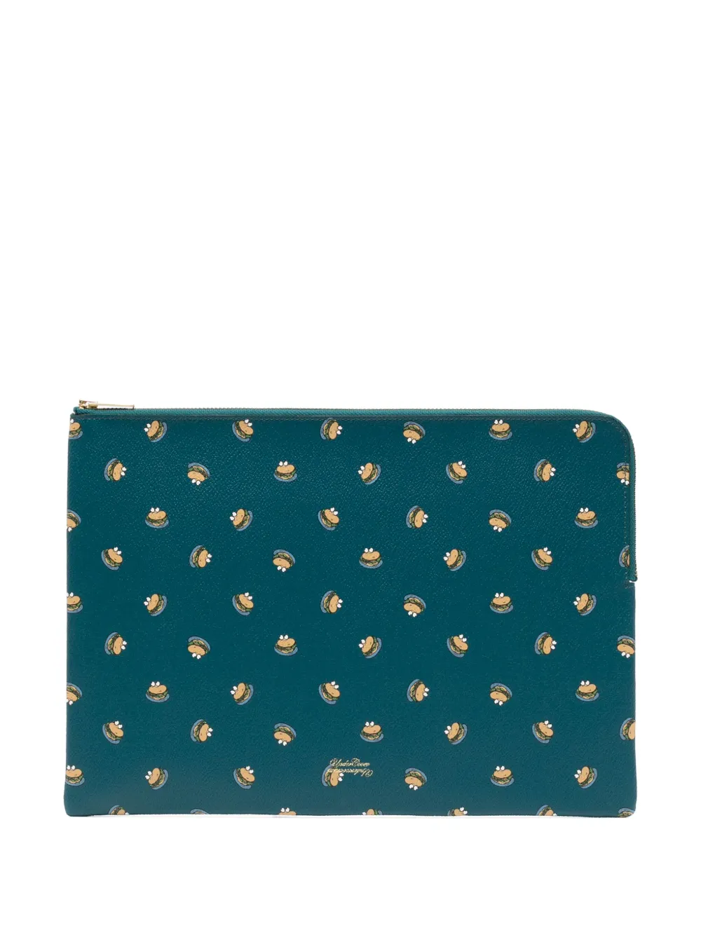 all-over pattern clutch