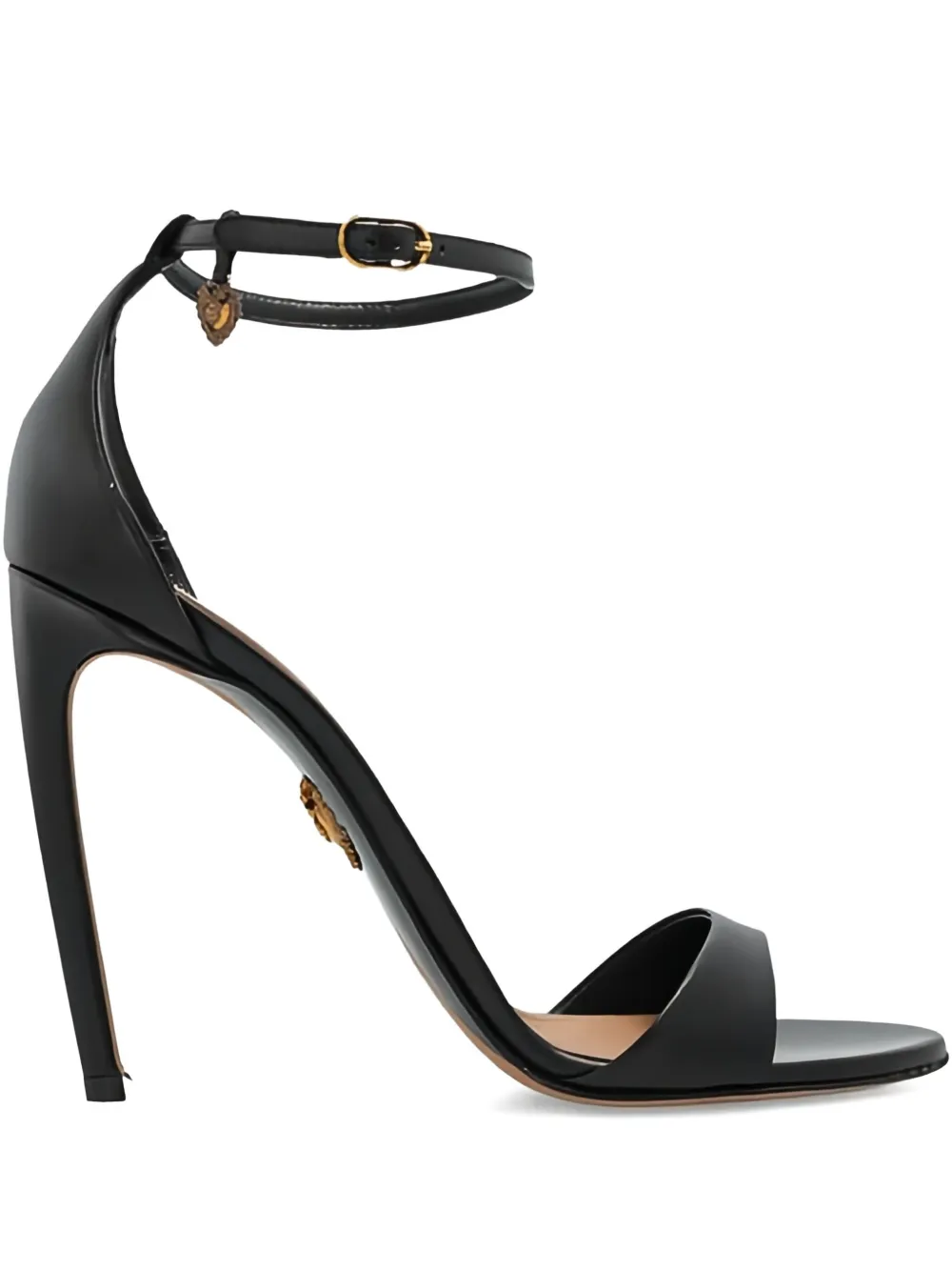 Dolce & Gabbana 105mm heart-embellished stiletto sandals Black