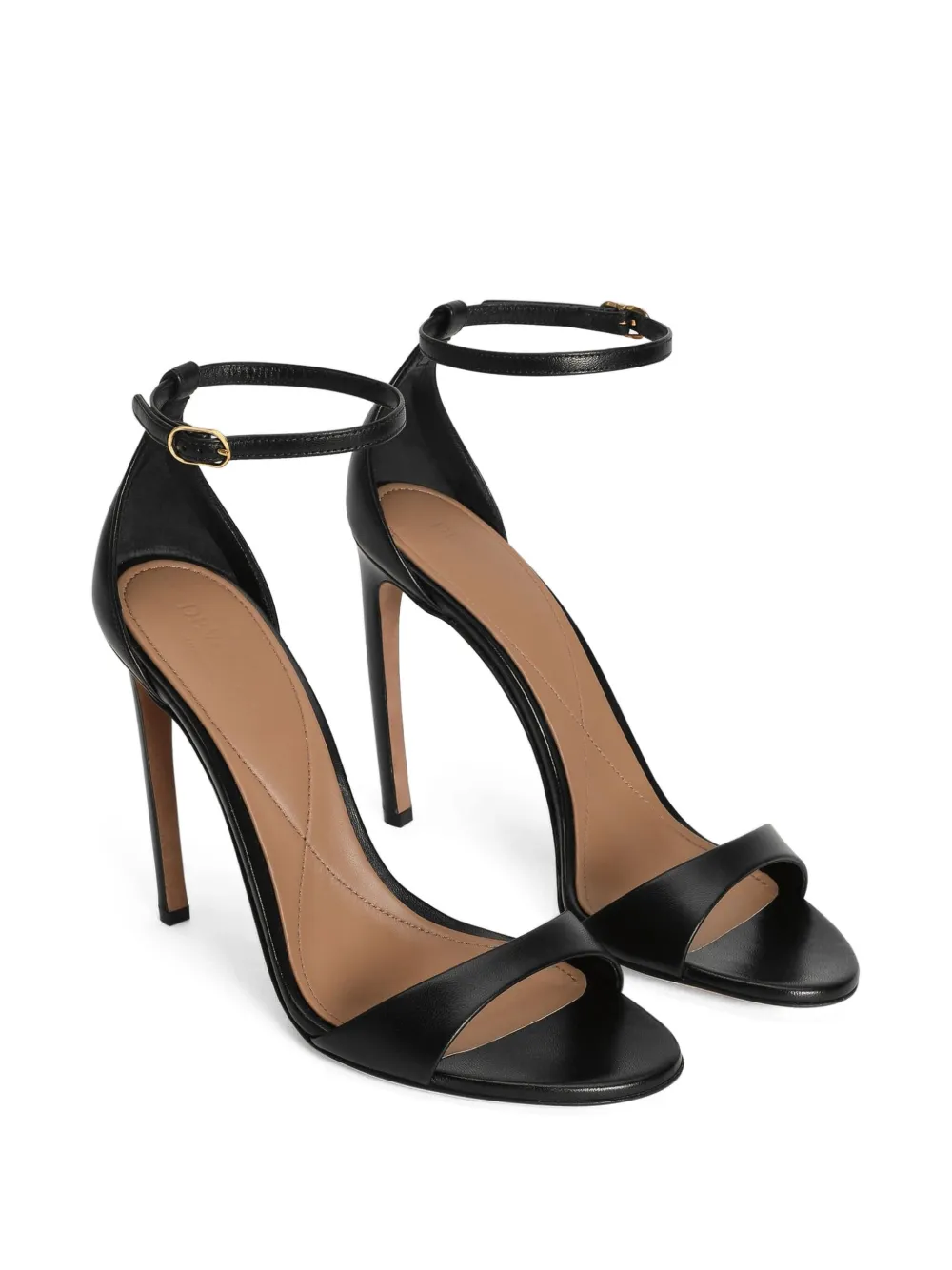 Dolce & Gabbana 105mm heart-embellished stiletto sandals Black