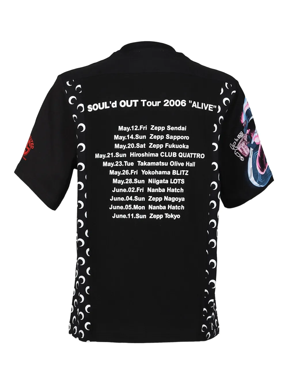 Marine Serre Katoenen T-shirt - Zwart