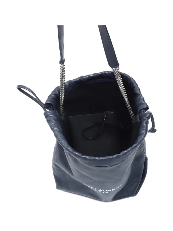 Saint Laurent Pre-Owned 2010-2020s Teddy Bucket Bag Blue