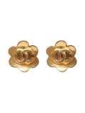 CHANEL Pre-Owned 1998 CC clip-on earrings - Gold