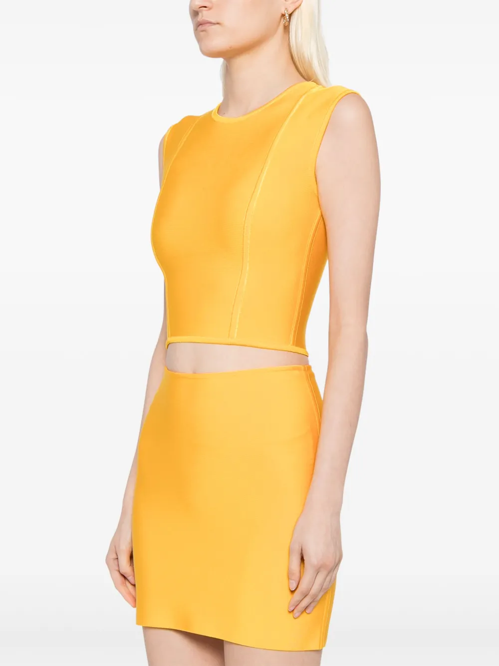 Herve L Leroux Jewel-neck Top