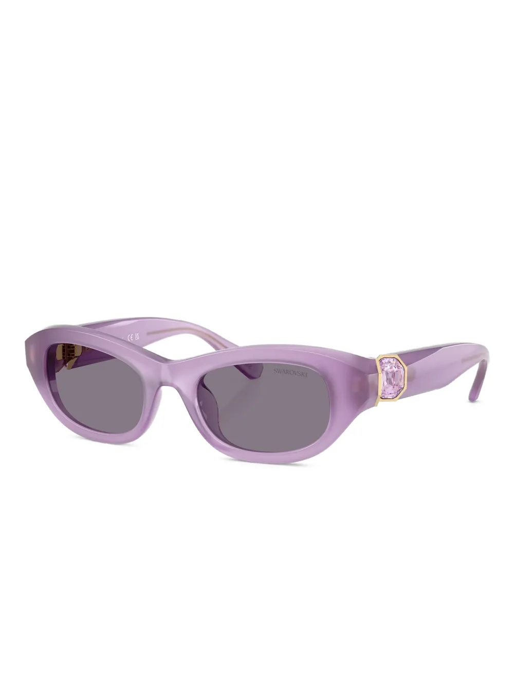 Swarovski Eyewear Zonnebril met ovaal montuur - Paars