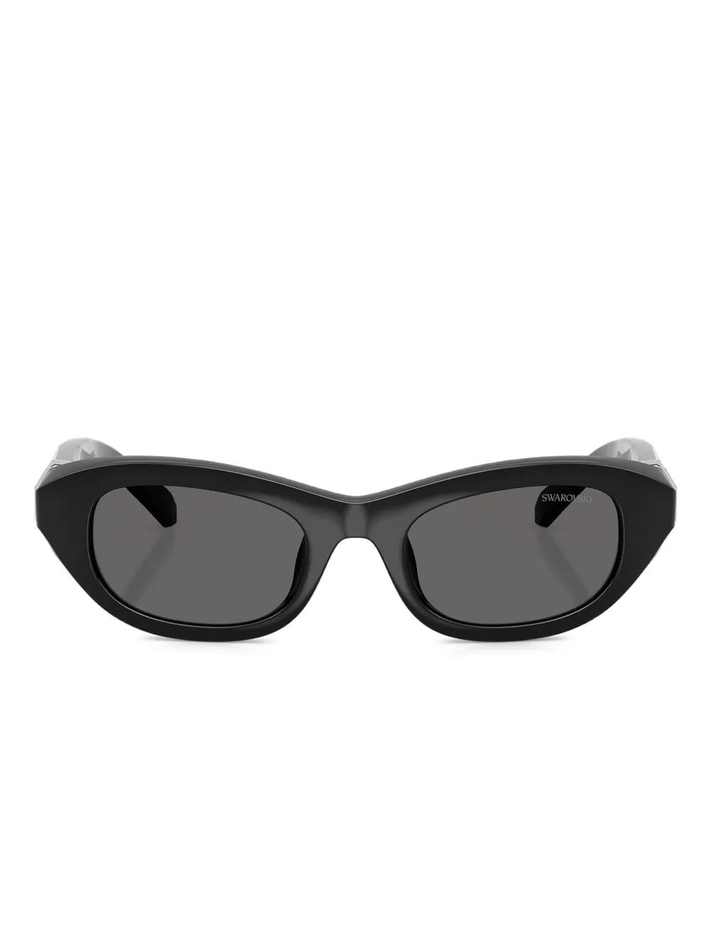 Swarovski Eyewear Occhiali da sole cat-eye con decorazione - Nero