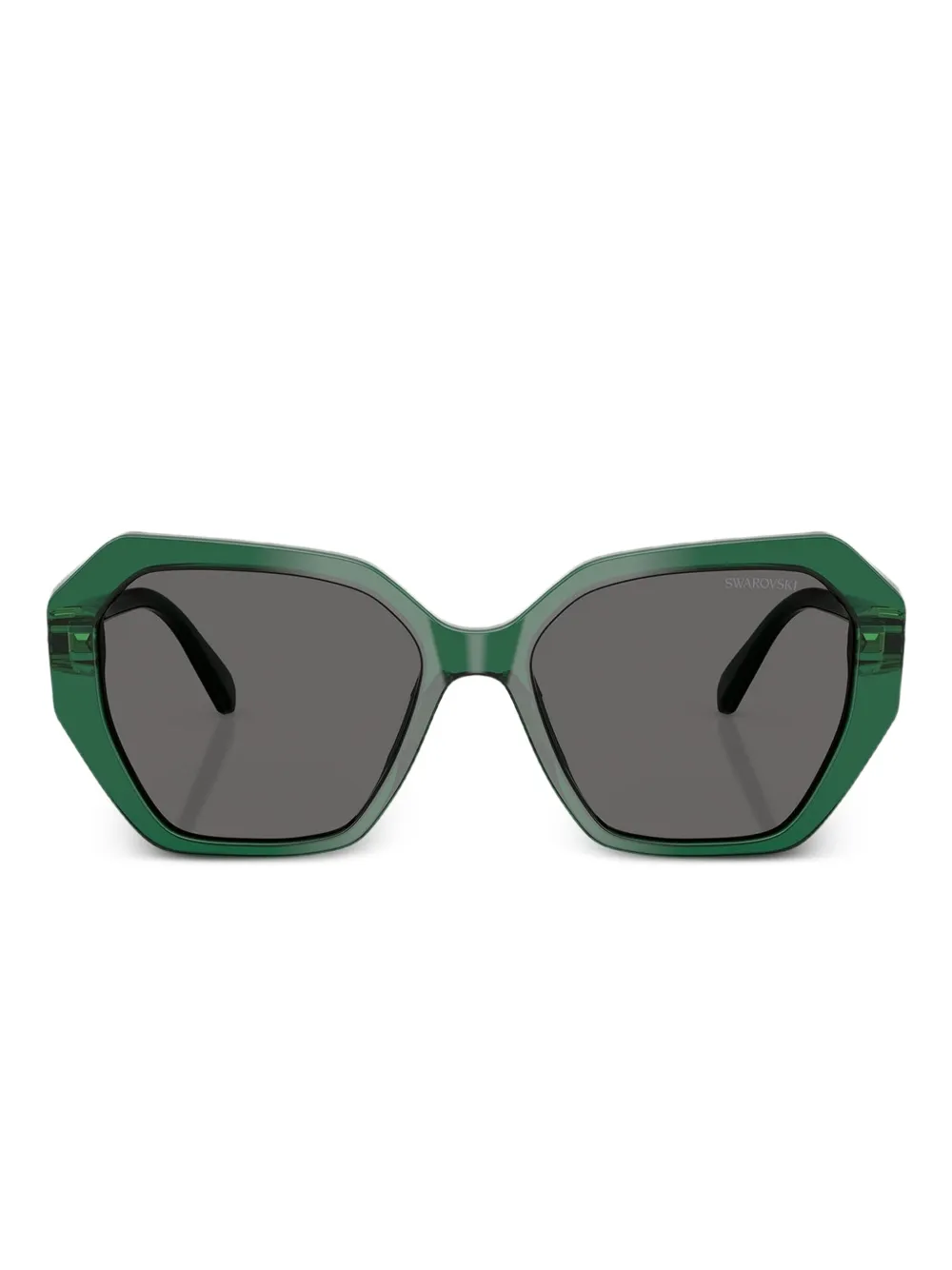 Swarovski Eyewear Occhiali da sole con decorazione - Verde