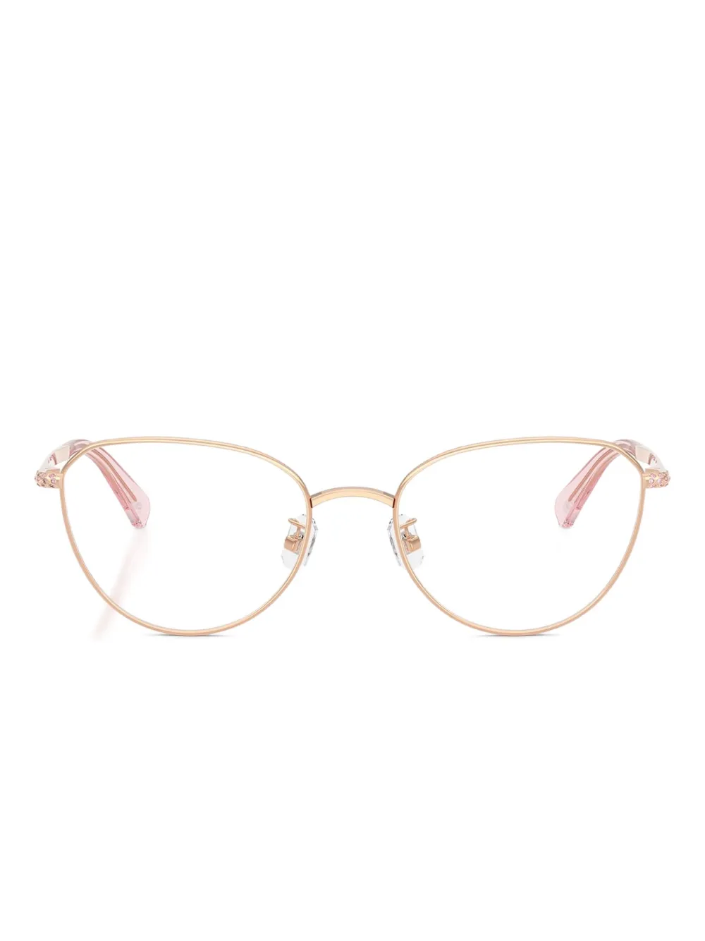 Swarovski Eyewear crystal-embellished round glasses