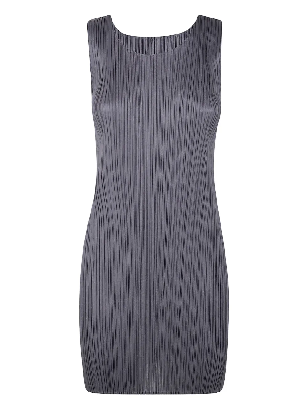 plissé-effect mini dress
